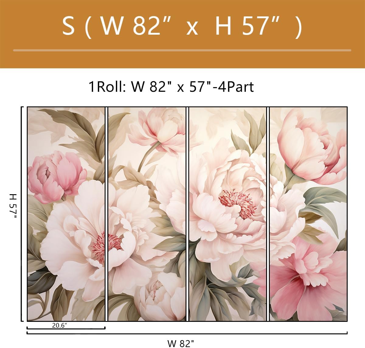 エレガントな牡丹の花柄壁画壁紙化粧台デスクメイクアップテーブ - Home Bathroom Vanity のレビューと価格