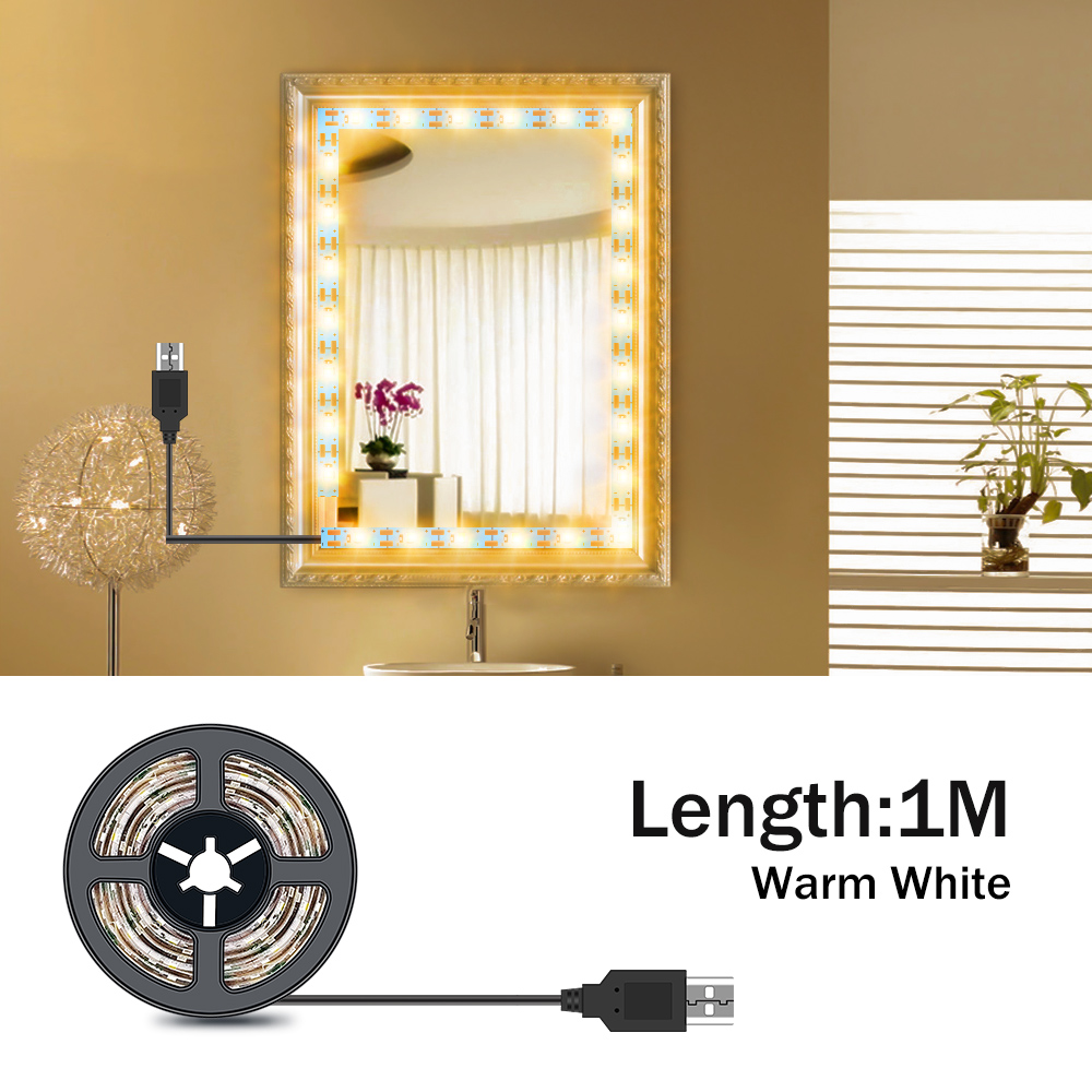 DC5V LED 化粧鏡ライトストリップ USB ドレッシン - Home Bathroom Vanity のレビューと価格