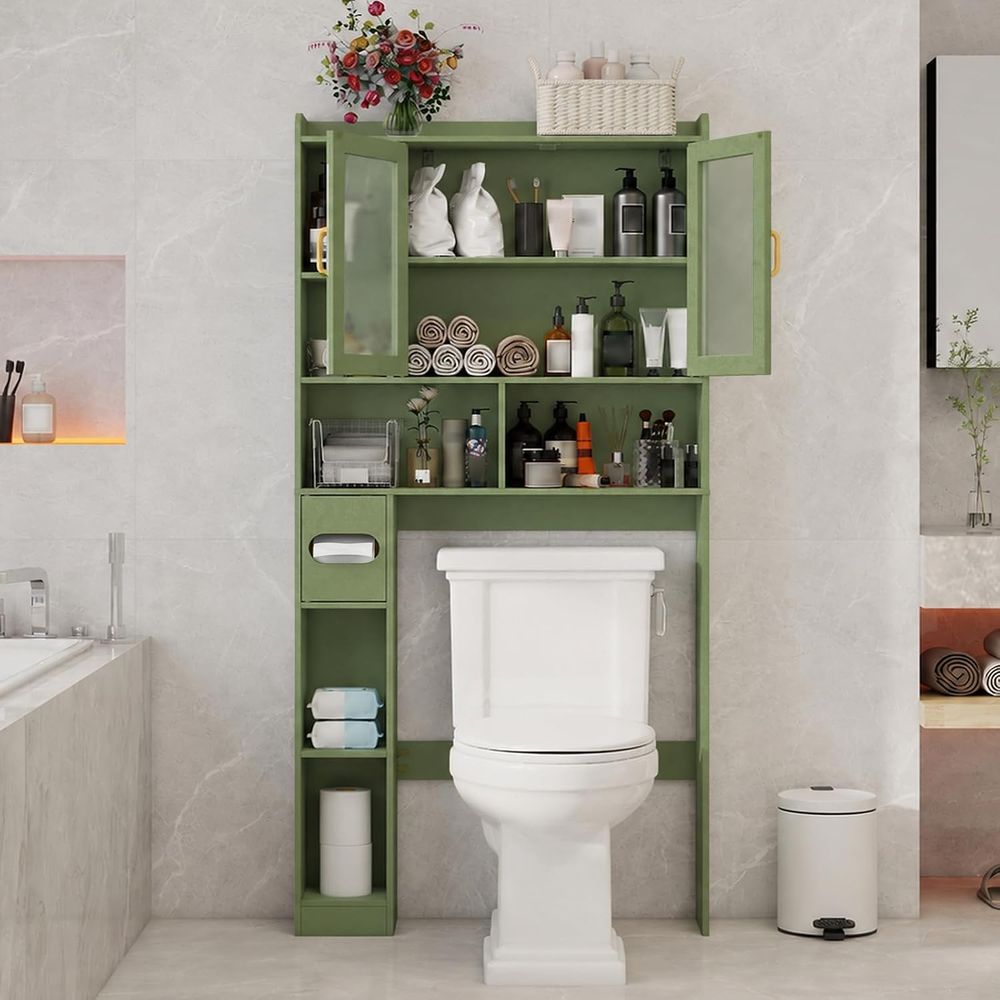 省スペースのアクリル製トイレ上収納キャビネット、家庭用、バス - Home And Bathroom のレビューと価格