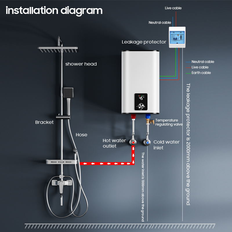 家庭用10L 20L 30L 50L 80L 100L 壁掛 - Home Bathroom Geyser のレビューと価格