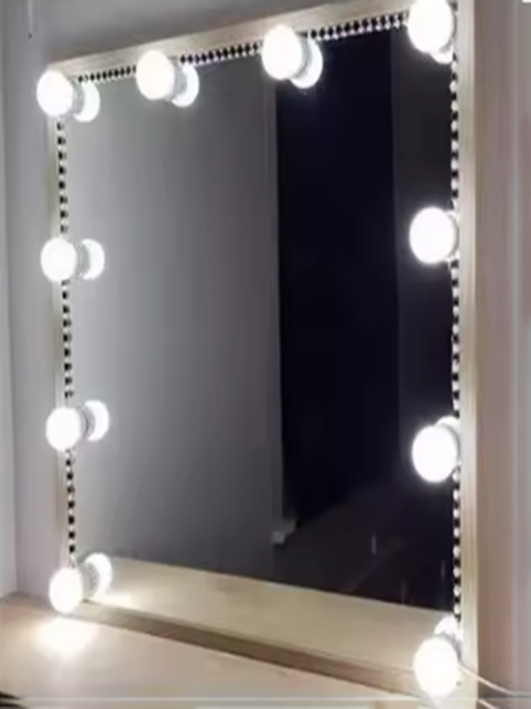 LEDミラー化粧鏡、ライト付き、3色調光可能なバニティライト - Home Bathroom Vanity のレビューと価格