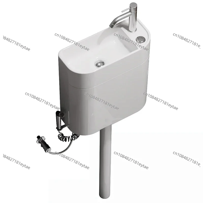 しゃがみ式トイレ セラミック水タンク 手洗いシンク付き 家庭 - Home Bathroom Sink のレビューと価格