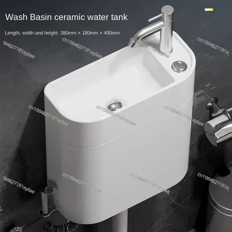 しゃがみ式トイレ セラミック水タンク 手洗いシンク付き 家庭 - Home Bathroom Sink のレビューと価格