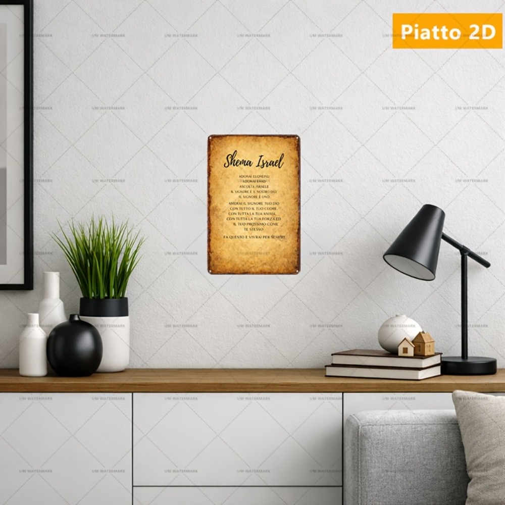 CIFBUY ヘブライ語聖書アルミ製ウォールアート 8x8イ - Home & Bathroom Building Products Pte Ltd のレビューと価格