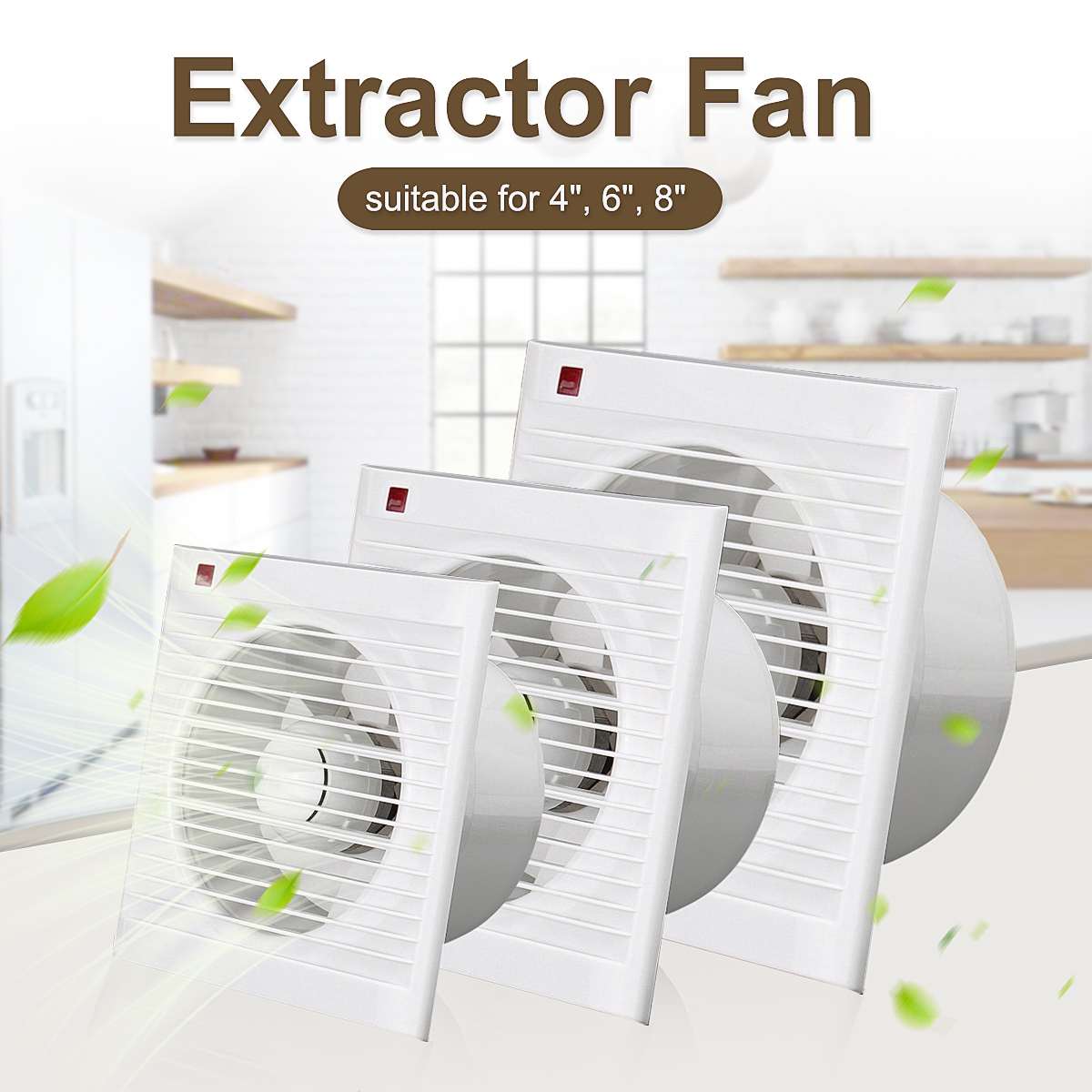 4インチ、6インチ、8インチ、220V、静音、防水、浴室換気 - Home Bathroom Vent のレビューと価格