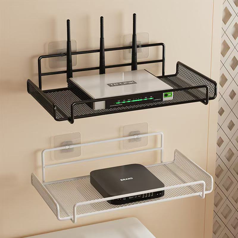 ステンレス製ルーターシェルフ 穴あけ不要 WiFi 壁掛けル - Home Bathroom Accessories のレビューと価格