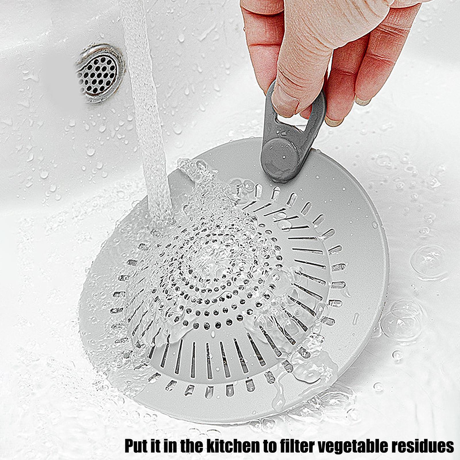 シリコン製フロア排水溝カバー 浴室下水道排水口バリヤー 髪の - Home Bathroom Sink のレビューと価格