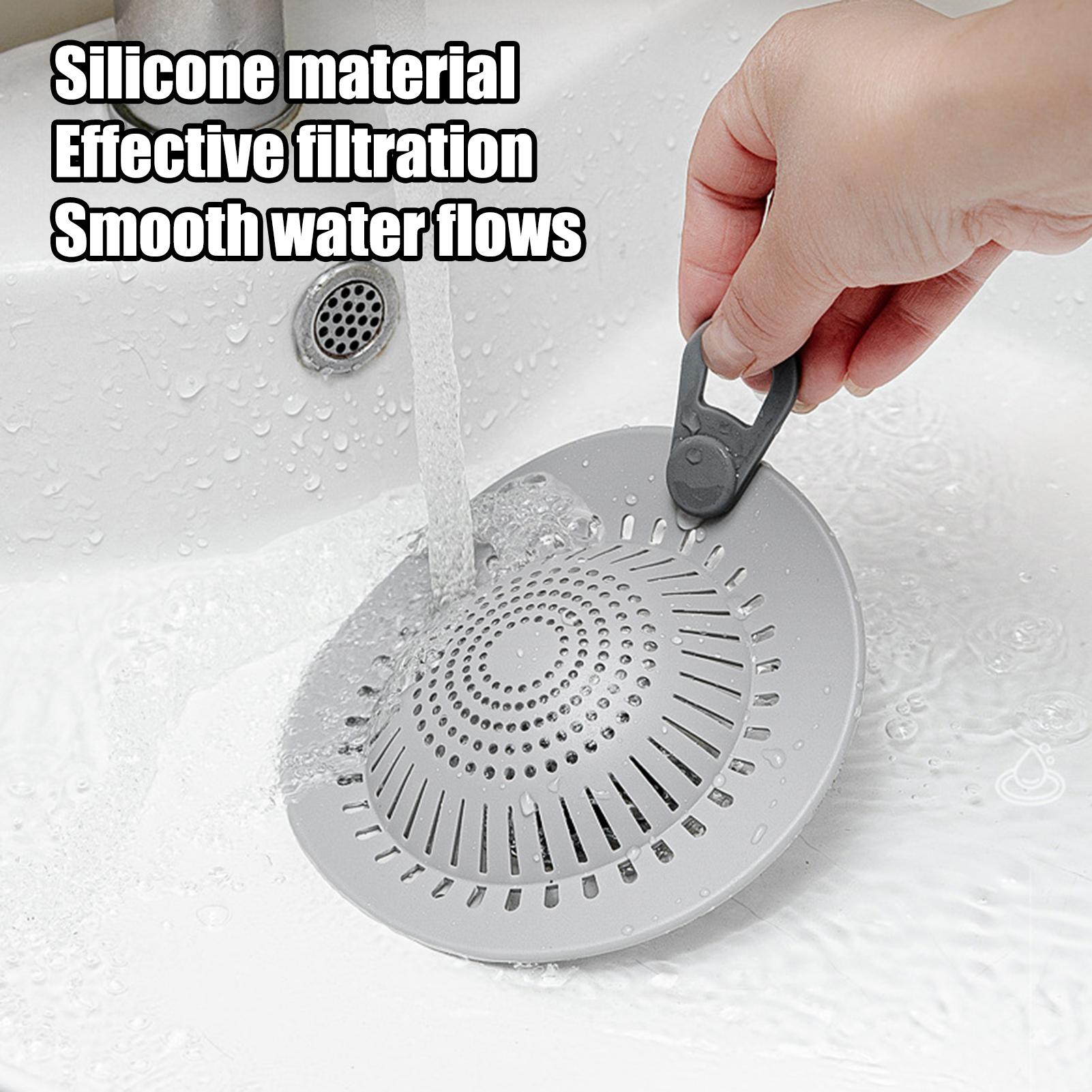 シリコン製フロア排水溝カバー 浴室下水道排水口バリヤー 髪の - Home Bathroom Sink のレビューと価格